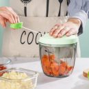 900ML Manual Garlic Grinder, Hand Chopper, Manual Blender & Food Processor | Portable Pull String Chopper for Vegetables, Fruits, Spices, Nuts, and Meat